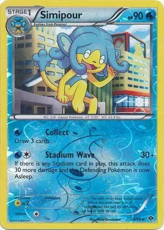 Simipour [Reverse Holo] - Pokemon Next Destinies #29