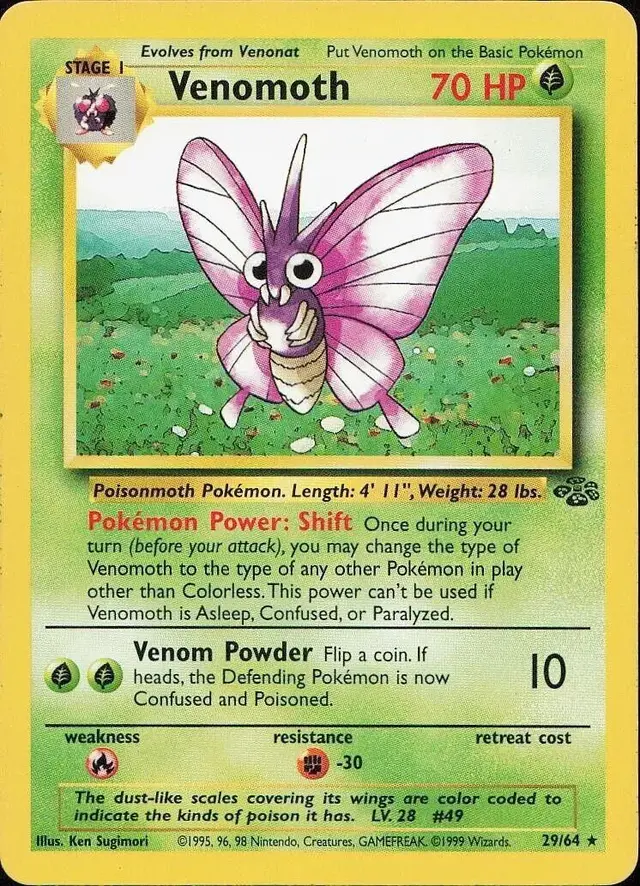 Venomoth - Pokemon Jungle #29