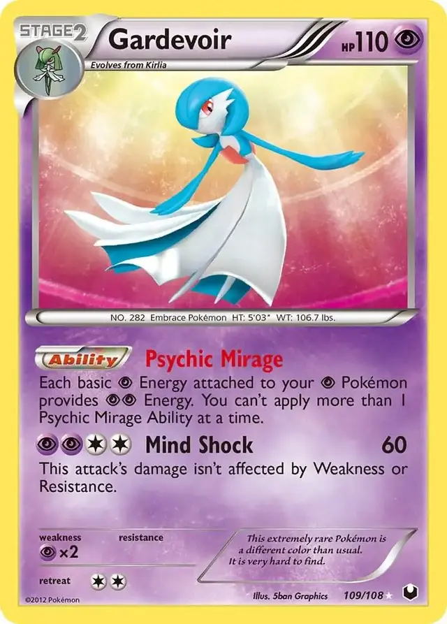 Pokemon Dark Explorers set - most valuable card artwork (Gardevoir)