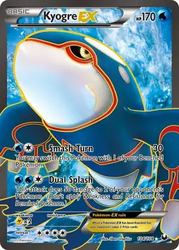 Kyogre EX 104 - Pokemon Dark Explorers