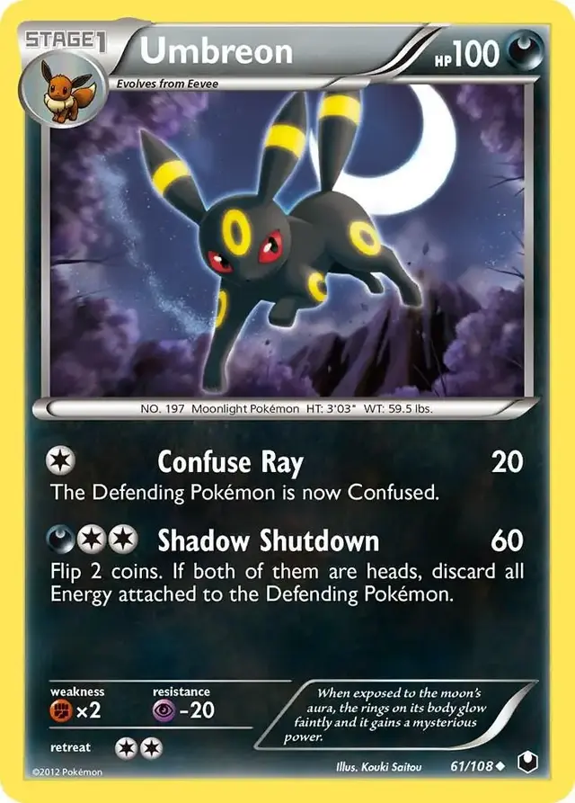 Umbreon - Pokemon Dark Explorers #61