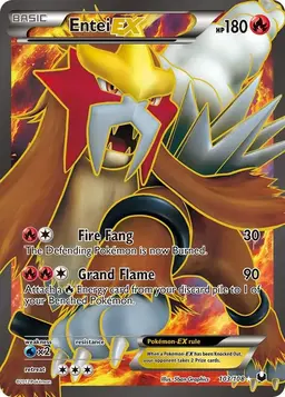Entei EX 103 - Pokemon Dark Explorers