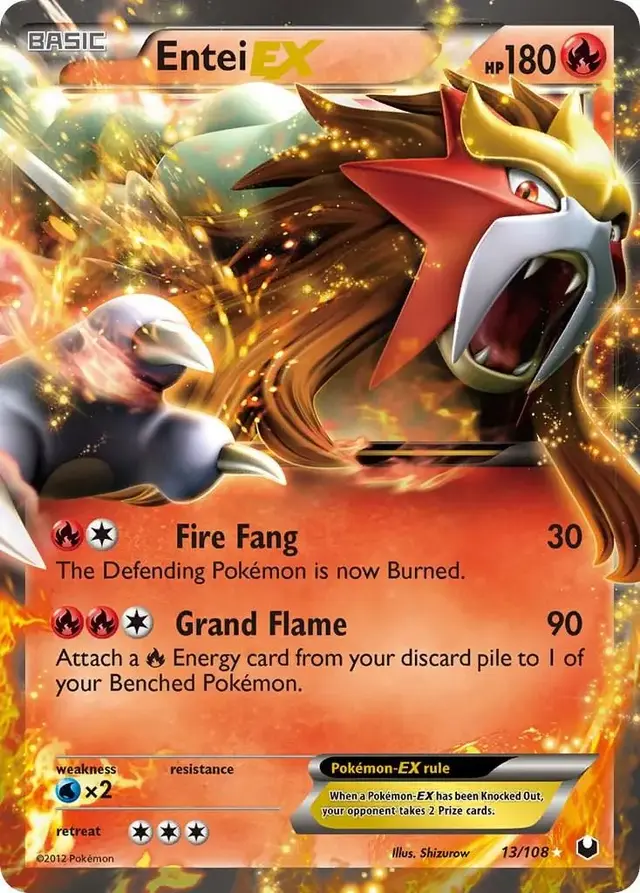 Entei EX - Pokemon Dark Explorers #13
