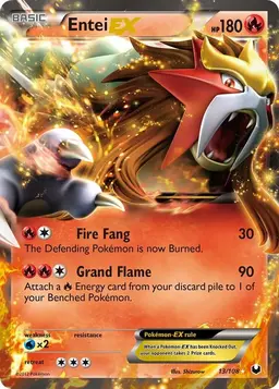 Entei EX 13 - Pokemon Dark Explorers
