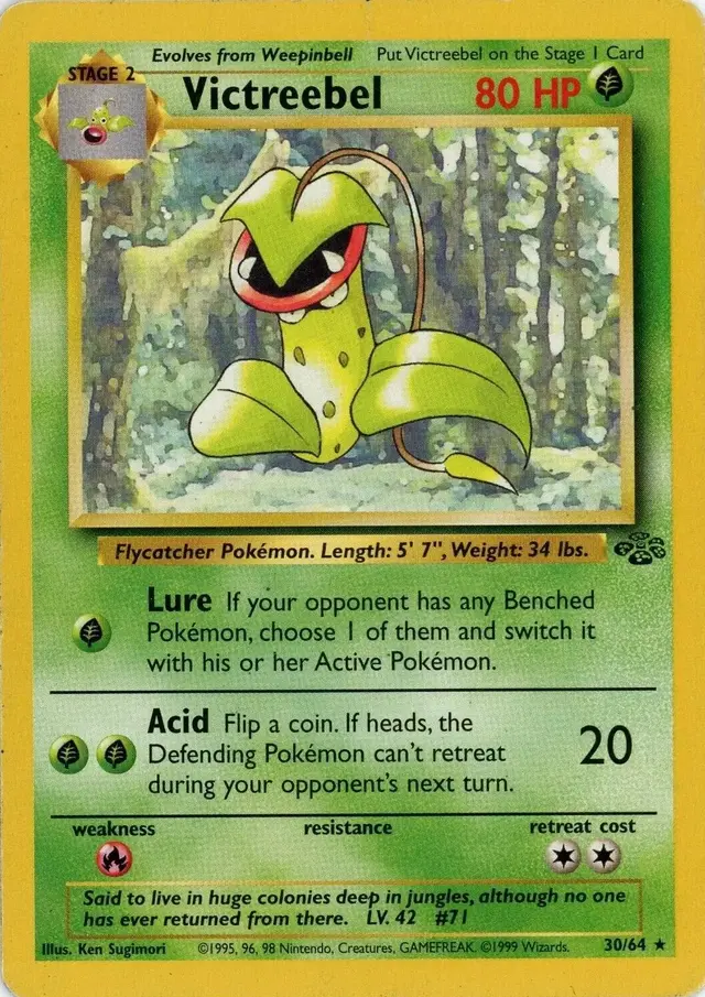 Victreebel - Pokemon Jungle #30