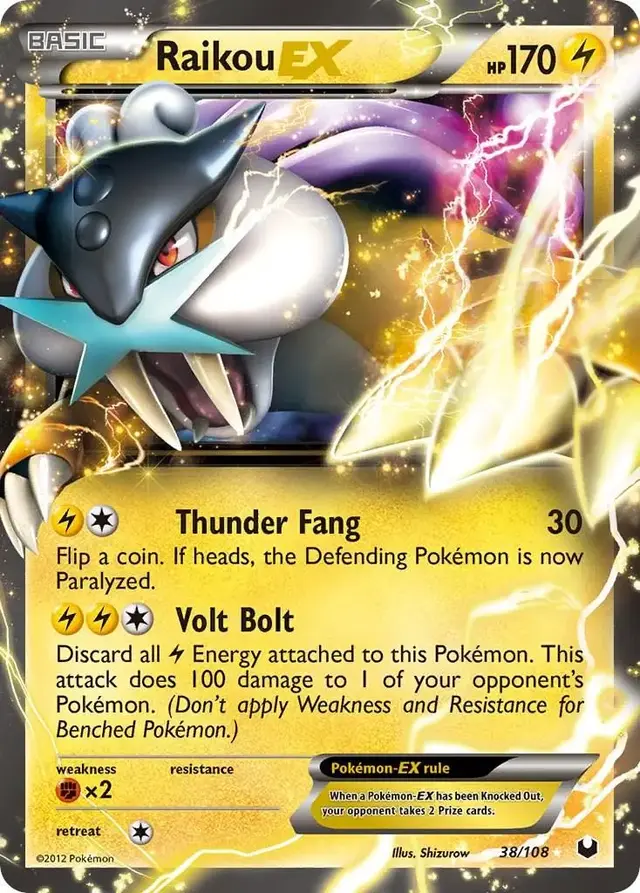Raikou EX - Pokemon Dark Explorers #38