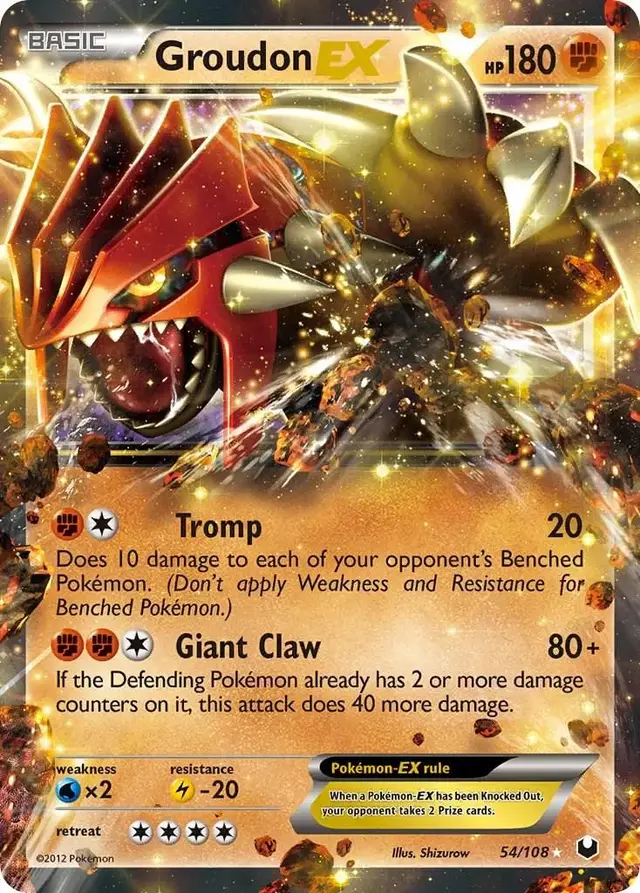 Groudon EX - Pokemon Dark Explorers #54