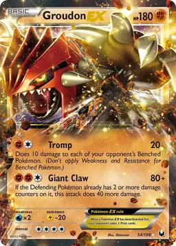 Groudon EX 54 - Pokemon Dark Explorers