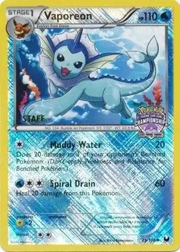 Vaporeon [Championship Staff] - Pokemon Dark Explorers