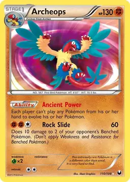 Archeops 110 - Pokemon Dark Explorers