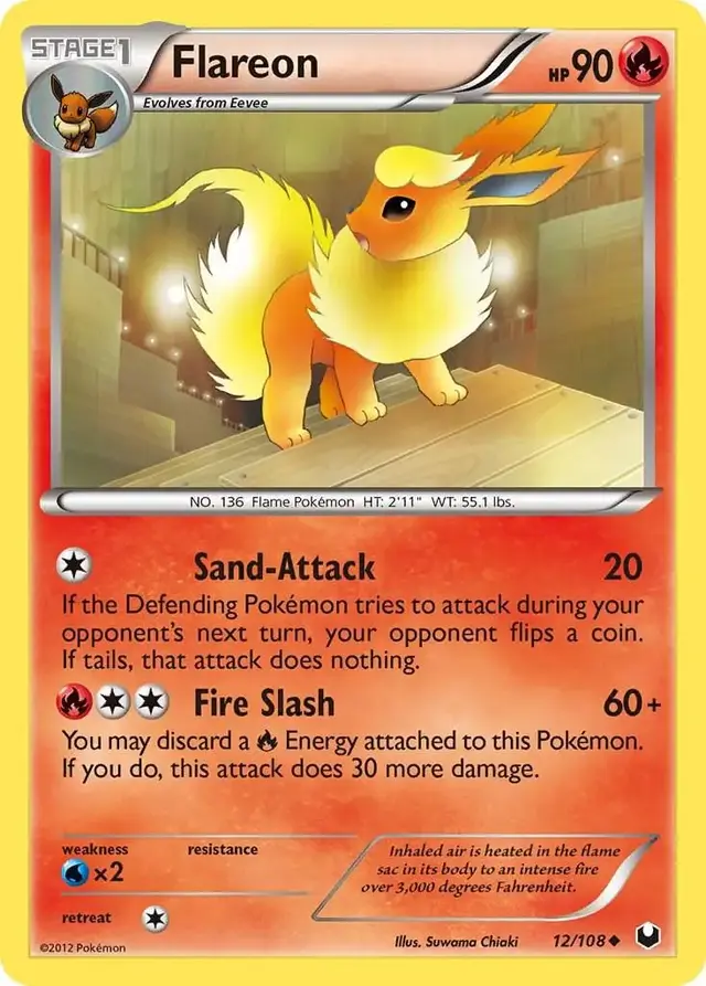 Flareon - Pokemon Dark Explorers #12