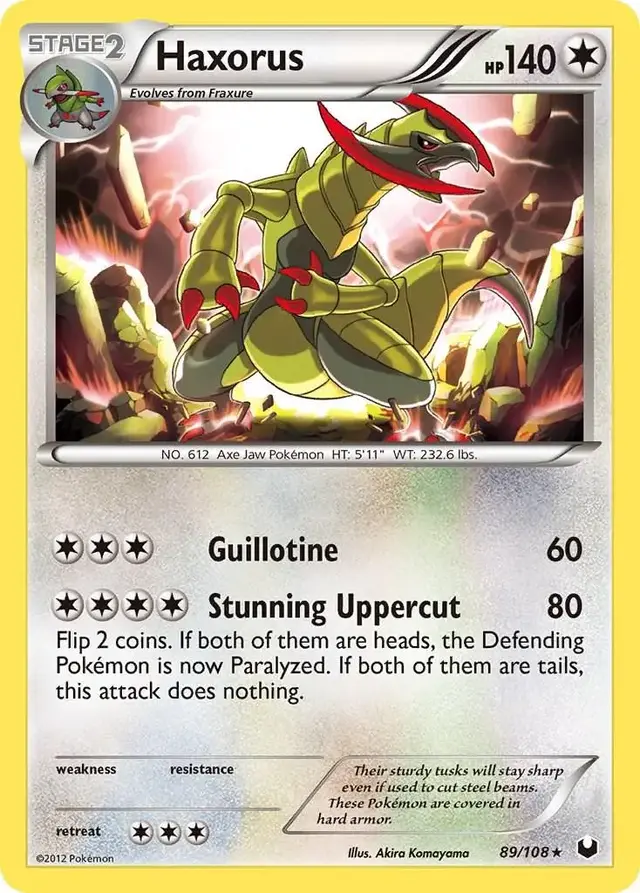 Haxorus - Pokemon Dark Explorers #89