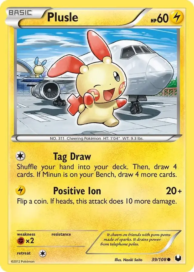 Plusle - Pokemon Dark Explorers #39