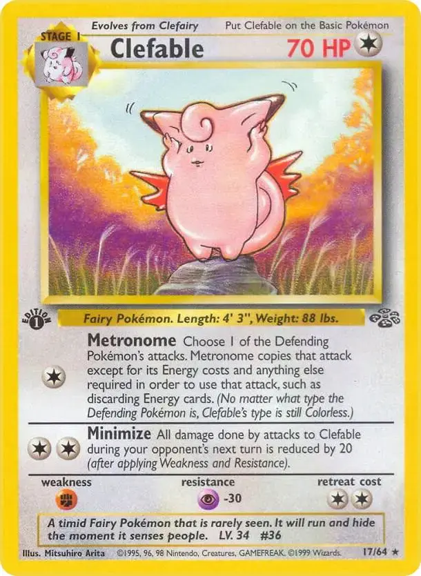 Clefable [1st Edition] - Pokemon Jungle #17