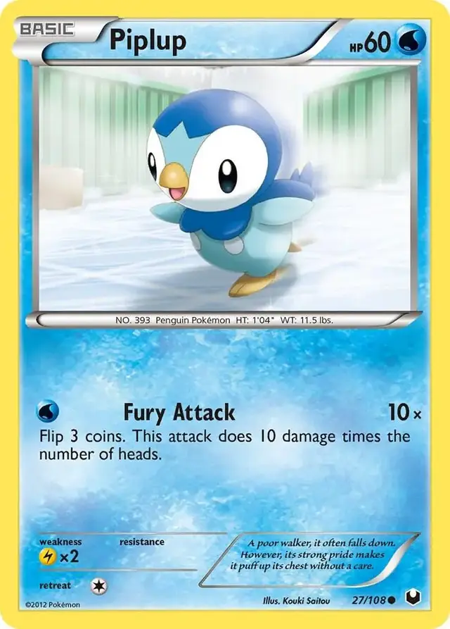 Piplup - Pokemon Dark Explorers #27