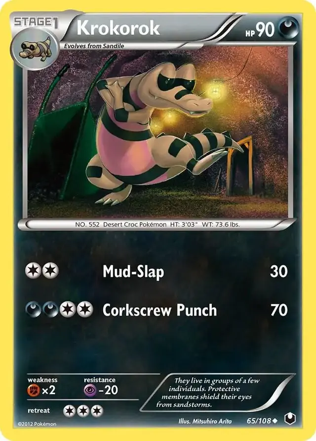 Krokorok - Pokemon Dark Explorers #65
