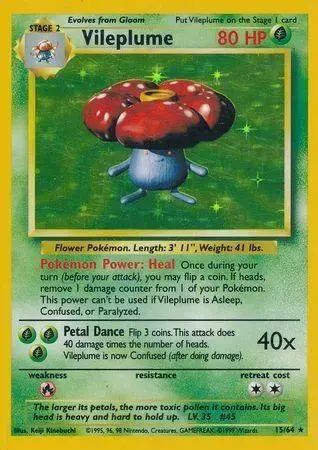 Vileplume [No Symbol] - Pokemon Jungle #15