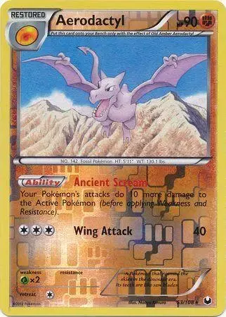 Aerodactyl [Reverse Holo] - Pokemon Dark Explorers #53