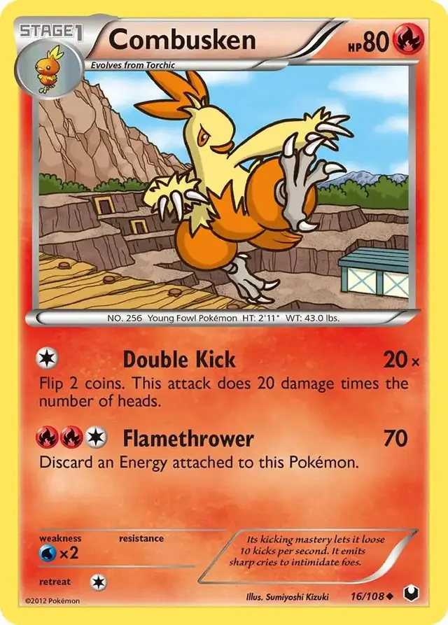Combusken - Pokemon Dark Explorers #16