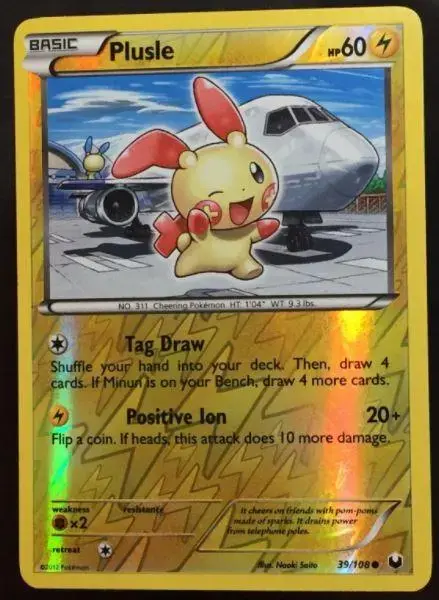 Plusle [Reverse Holo] - Pokemon Dark Explorers #39