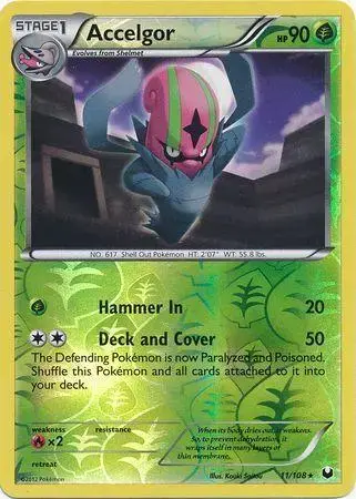 Accelgor [Reverse Holo] - Pokemon Dark Explorers #11