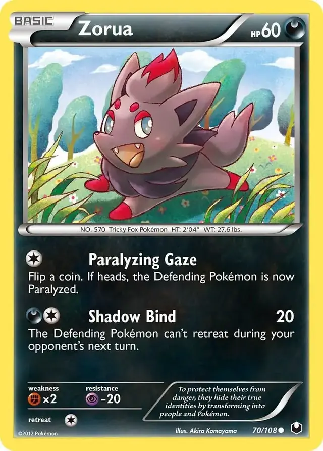 Zorua - Pokemon Dark Explorers #70