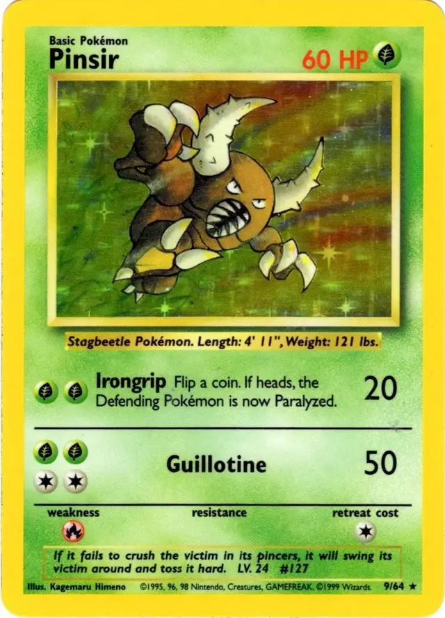 Pinsir [No Symbol] - Pokemon Jungle #9