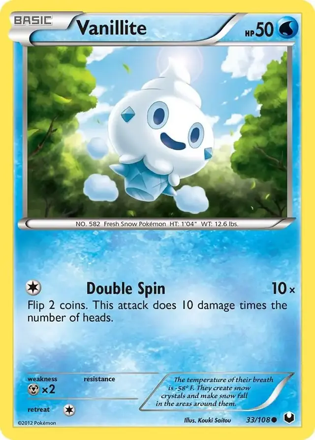 Vanillite - Pokemon Dark Explorers #33