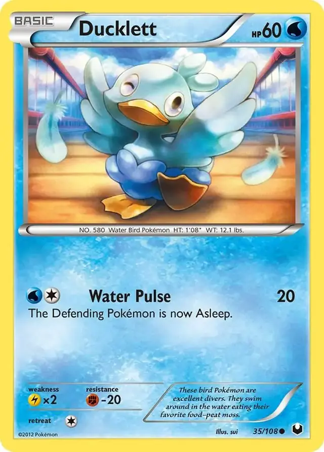 Ducklett - Pokemon Dark Explorers #35