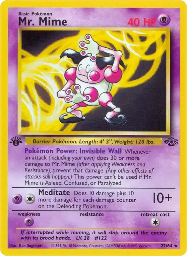 Mr. Mime [1st Edition] - Pokemon Jungle #22