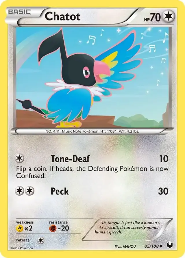 Chatot - Pokemon Dark Explorers #85