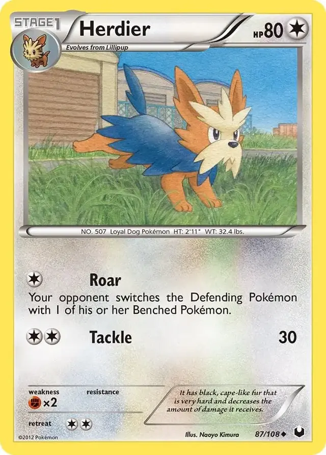 Herdier - Pokemon Dark Explorers #87