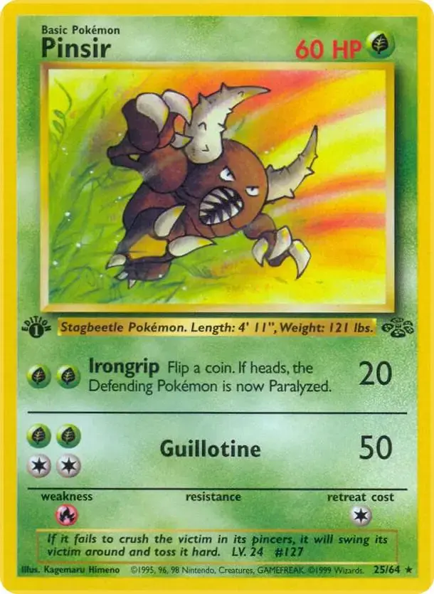 Pinsir [1st Edition] - Pokemon Jungle #25