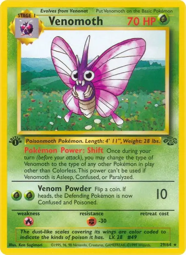 Venomoth [1st Edition] - Pokemon Jungle #29