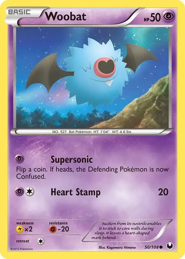 Woobat - Pokemon Dark Explorers #50