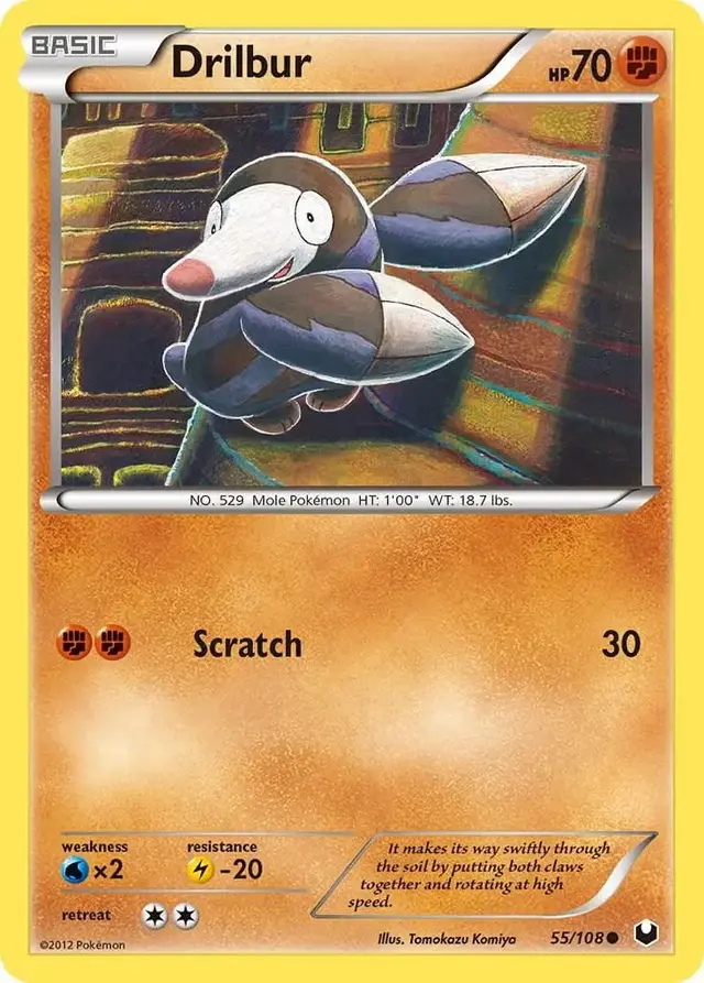 Drilbur - Pokemon Dark Explorers #55