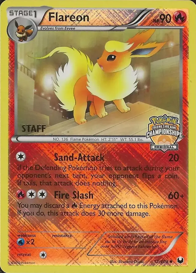 Flareon [Regional Championships Staff] - Pokemon Dark Explorers #12