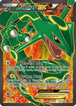 Rayquaza EX #123 - Pokemon Dragons Exalted