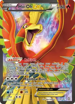 Ho-Oh EX #119 - Pokemon Dragons Exalted