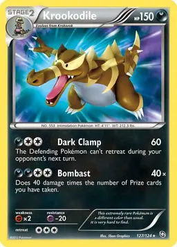 Krookodile 127 - Pokemon Dragons Exalted