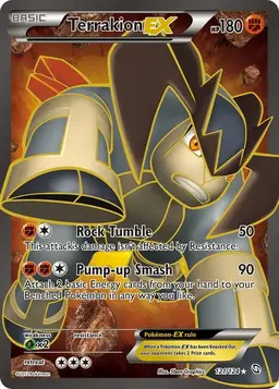 Terrakion EX 121 - Pokemon Dragons Exalted