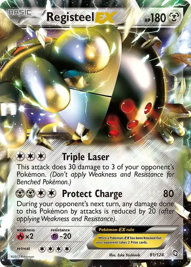 Registeel EX - Pokemon Dragons Exalted #81