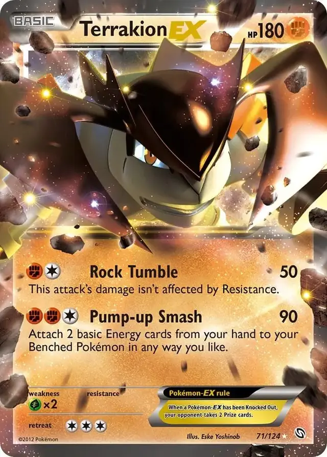 Terrakion EX - Pokemon Dragons Exalted #71