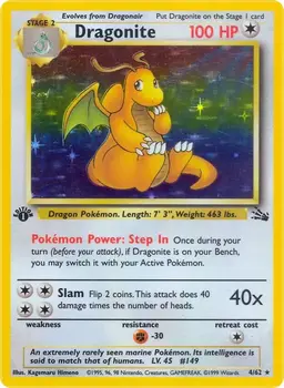 Dragonite [1st Edition] #4 - Pokemon Fossil