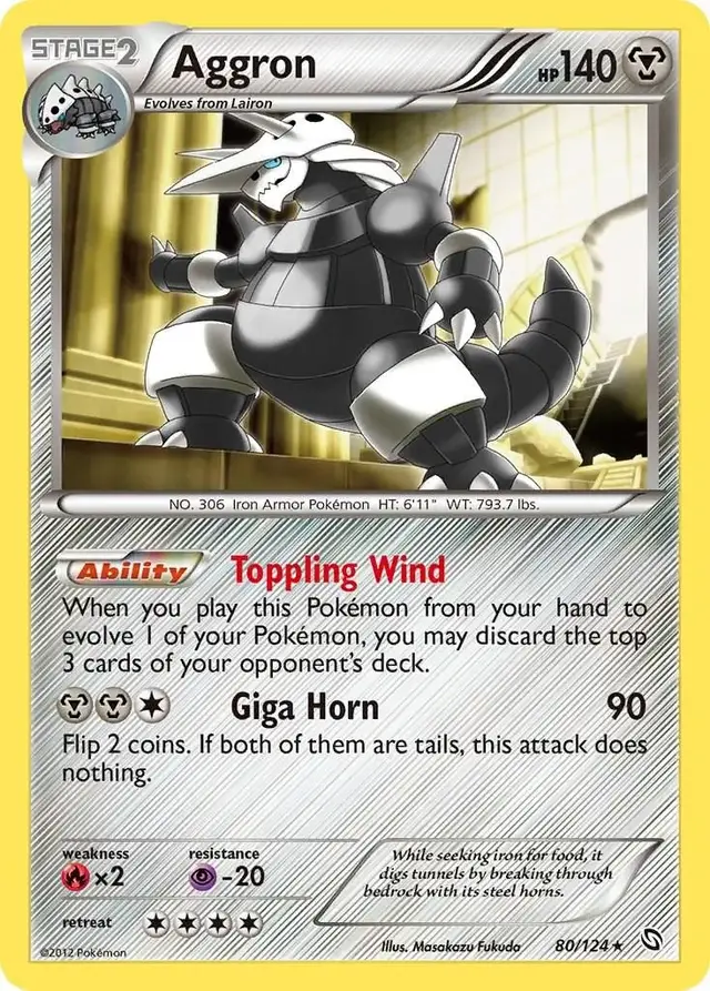 Aggron - Pokemon Dragons Exalted #80