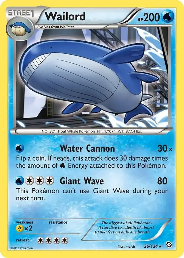 Wailord - Pokemon Dragons Exalted #26