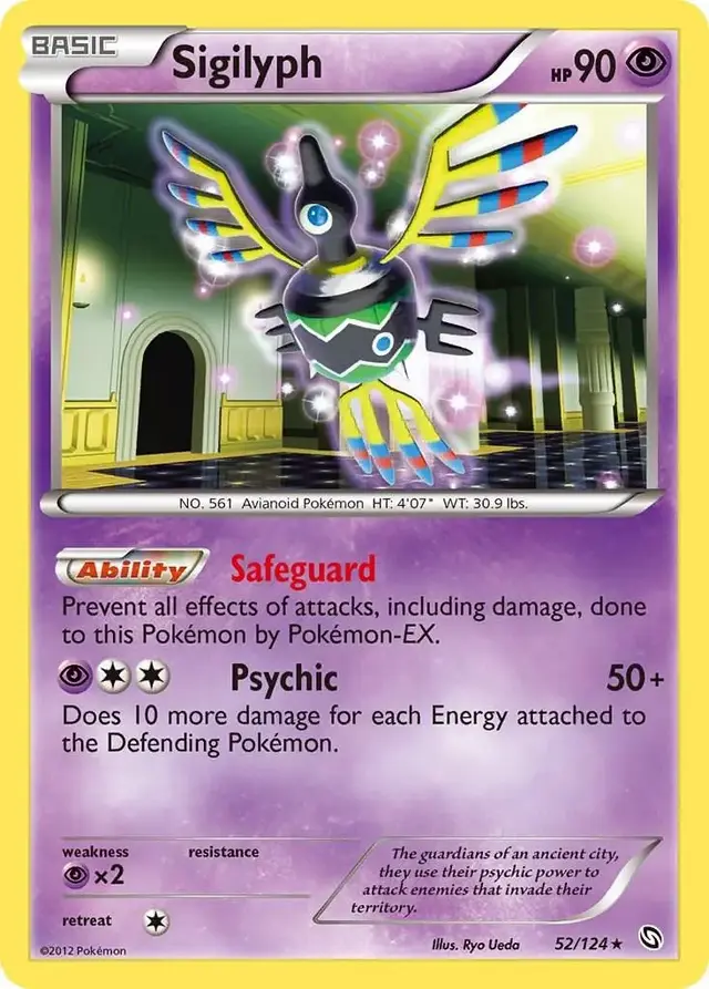 Sigilyph - Pokemon Dragons Exalted #52