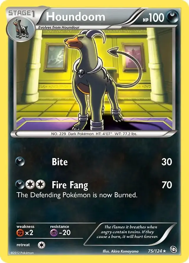 Houndoom - Pokemon Dragons Exalted #75