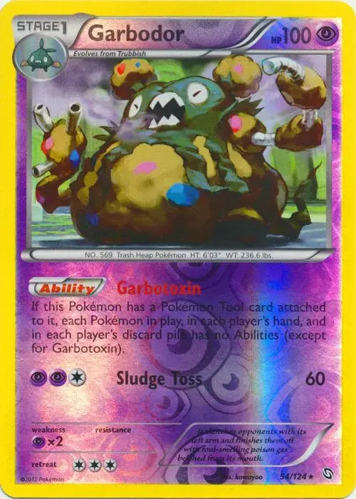 Garbodor [Reverse Holo] - Pokemon Dragons Exalted #54