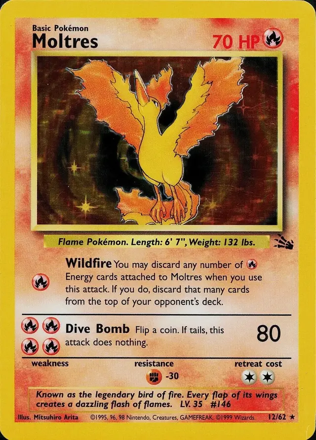 Moltres - Pokemon Fossil #12